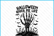 Halloween Gives Me Life Skeleton SVG, an Object Graphic by Creativeusart (Thumbnail 2 of 4)