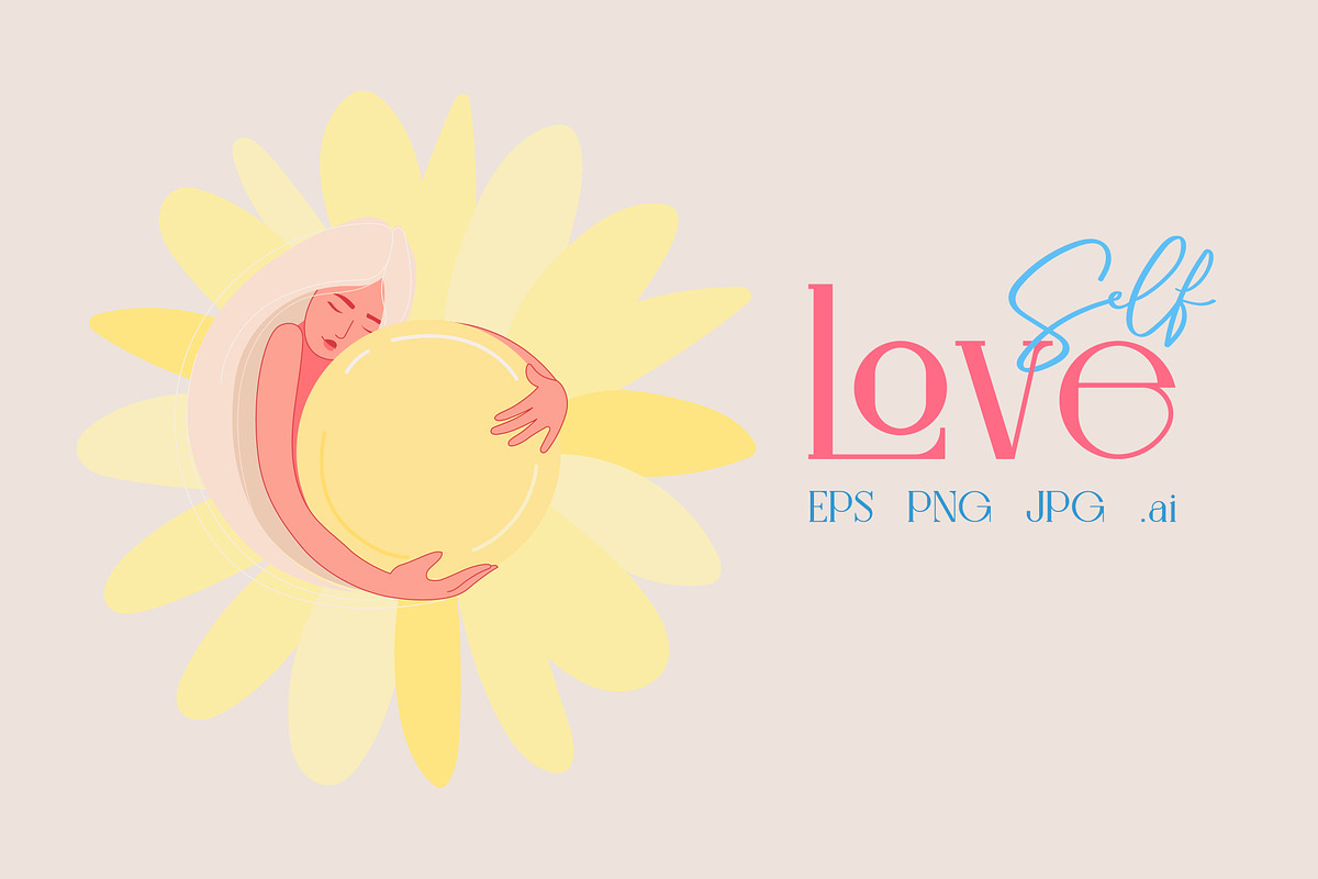 Self Love Illustrations+Design KIT, a Graphic by potokvarte (Photo 10 of 24)