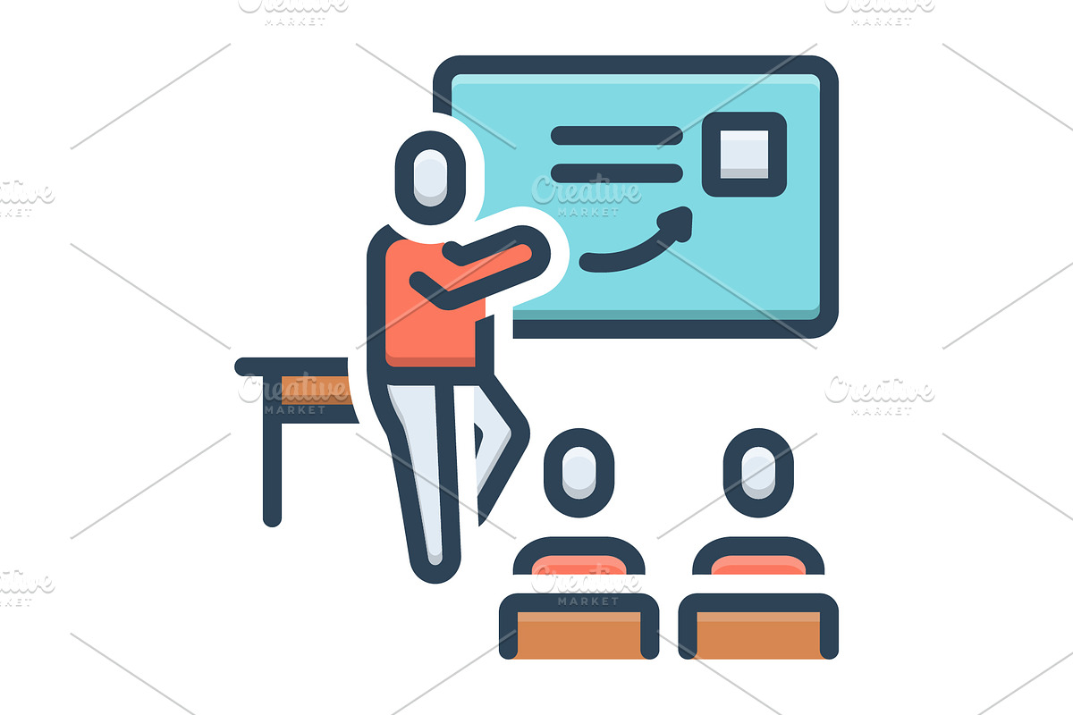 Coaching literacy color icon, a Duotone Icon by Creative priyanka