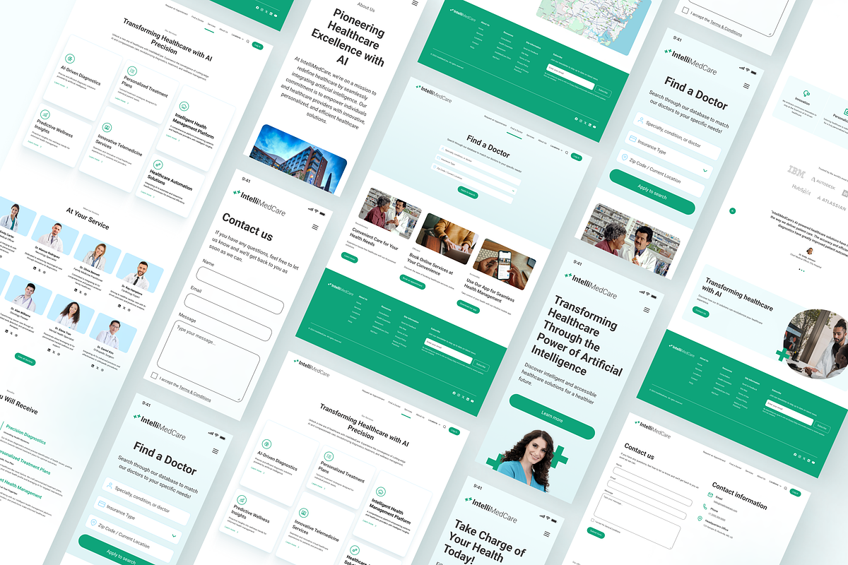 Healthcare Website Template in Figma, an UI Kit Template by LoyolDesigns (Photo 4 of 4)
