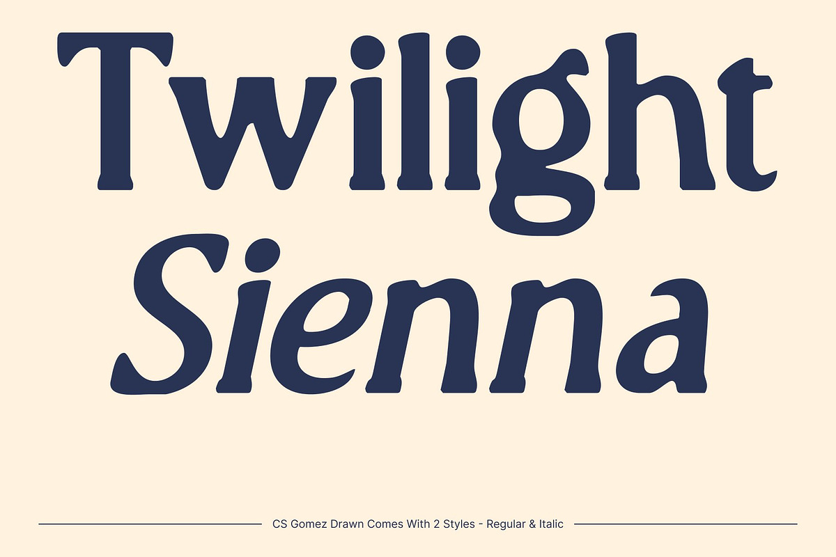 CS Gomez Drawn, a Serif Font by Craft Supply Co. (Photo 3 of 8)