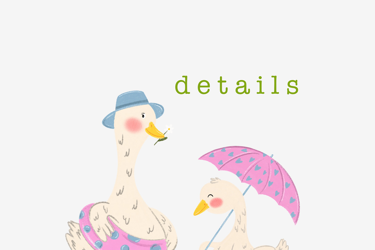 Whimsical Silly Goose bundle, an Animal Illustration by Oleksandra Illustrates (Photo 6 of 18)