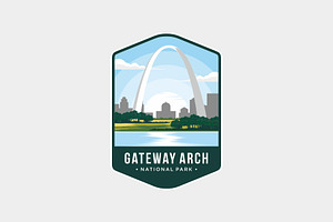 Gateway arch National Park Logo, a Branding & Logo Template by swarnstudio