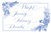 4 Seasons. Calligraphy and Frames., a Seasonal Illustration by Line and Bloom (Thumbnail 8 of 13)