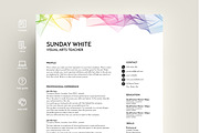 resume template word creative, a Resume Template by PinkJellyfish (Thumbnail 1 of 7)