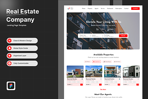 Real Estate Landing Page Design