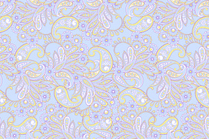 3 Paisley Seamless Patterns