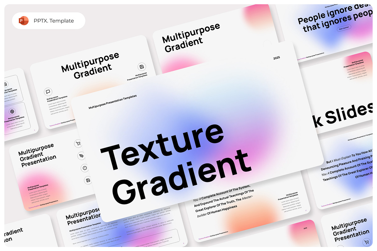 Texture Gradient PowerPoint Presentation