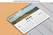 Landscape Wall Calendar Mockup, a Product Mockup by Tokobeta (Thumbnail 8 of 9)