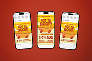 Food Delivery Promotion Flyer Set, a Flyer Template by The Good Store (Thumbnail 2 of 2)
