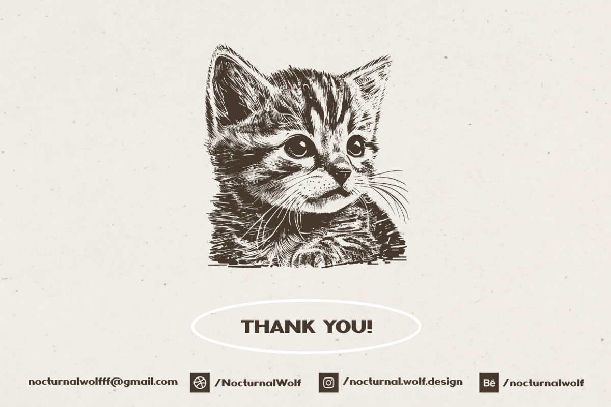 Cat Breeds Portrait Illustrations, an Animal Illustration by Nocturnal Wolf (Photo 10 of 10)