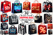 Black Friday Shopping Bags Clipart P, an Illustration by RobertsArt (Thumbnail 1 of 5)