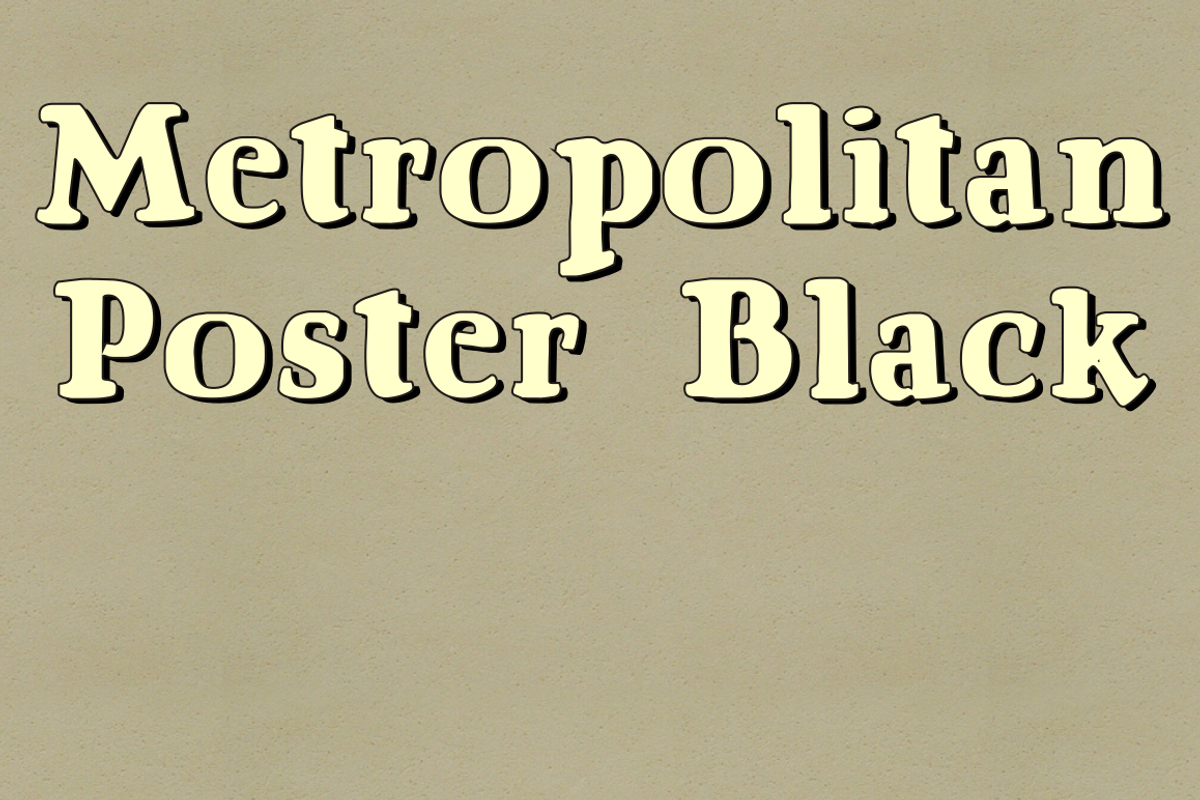 Metropolitan Poster Black