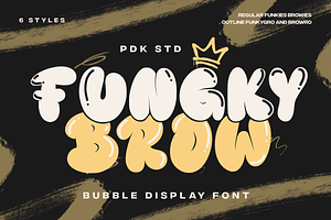 Funky Brow - Bubble Graffiti Font