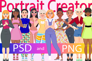Character portrait creator (PSD)