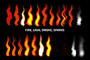 Procreate Fire Brush, a Brush Add-On by Nurmiftah (Thumbnail 2 of 10)