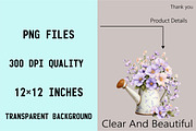 Spring Flowers Sublimation Clipart, an Illustration by SVGArt (Thumbnail 7 of 9)