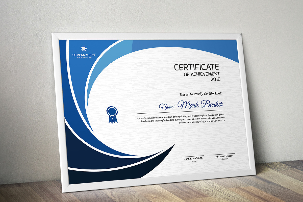 Certificate Word | PSD | AI, a Stationery Template by Curve Design (Photo 6 of 6)
