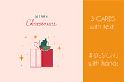 Christmas in Hands, a Seasonal Illustration by Mary Long (Thumbnail 2 of 9)