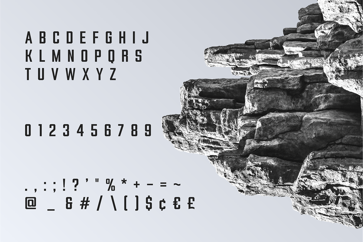 Gred Bold Condensed Font, a Sans Serif Font by Ebad Designs (Photo 2 of 6)