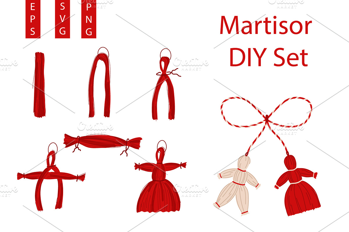 DIY Martisor Craft Set, a Seasonal Illustration by Milota (Photo 1 of 3)