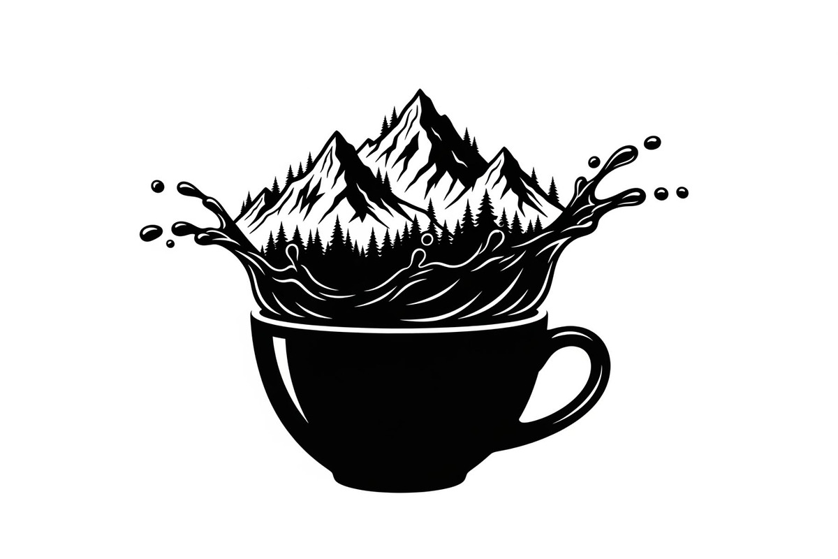 Mountain Coffee Cup Bundle, an Object Illustration by yasushie (Photo 10 of 31)