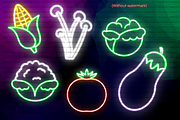 Neon Vegetables PNG Clipart, a Food Illustration by Lenninator Digital (Thumbnail 3 of 4)