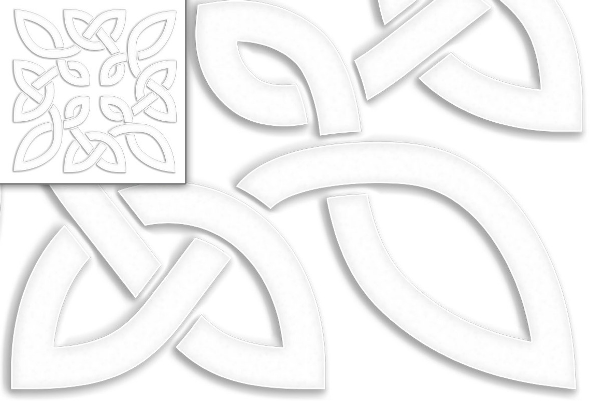 Celtic Knots Symbols, white, a Decorative Illustration by javi.ruiz (Photo 3 of 3)