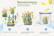 Daffodils  Houses, a Decorative Illustration by Watercolor by Tonia Tkach (Thumbnail 4 of 9)
