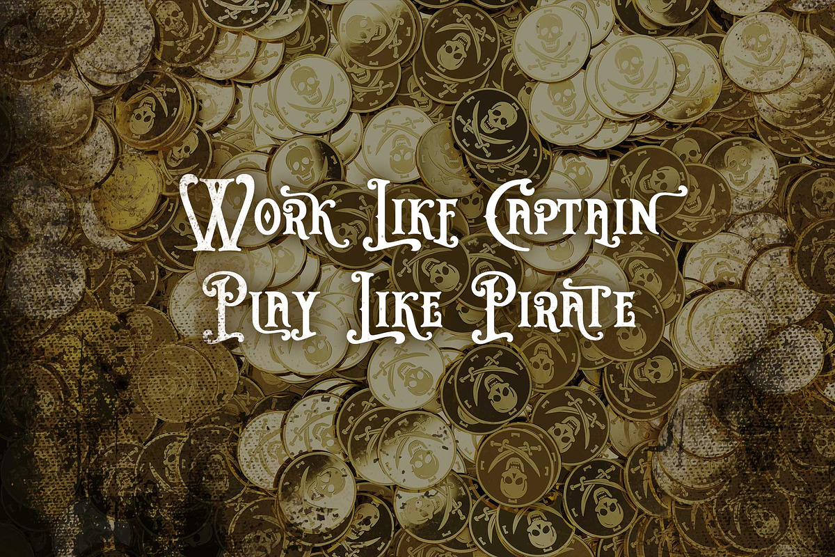 Rictor Barbossa - Vintage Pirate Fon, a Font by Pollux of Geminorum (Photo 8 of 9)
