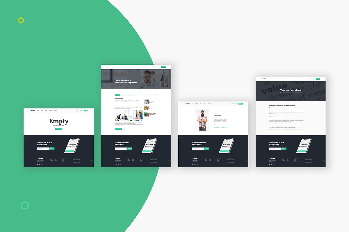 Edums-Education & LMS Figma Templae, an UI Kit Template by Pixency (Photo 6 of 14)