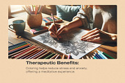 Stress Relief Coloring Pages BUNDLE, an Illustration by Pix Cafe (Thumbnail 10 of 13)