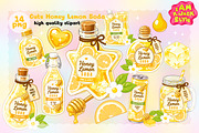 Cute Honey Lemon Soda Clipart PNG, a Food Illustration by K.JackArtwork (Thumbnail 1 of 4)