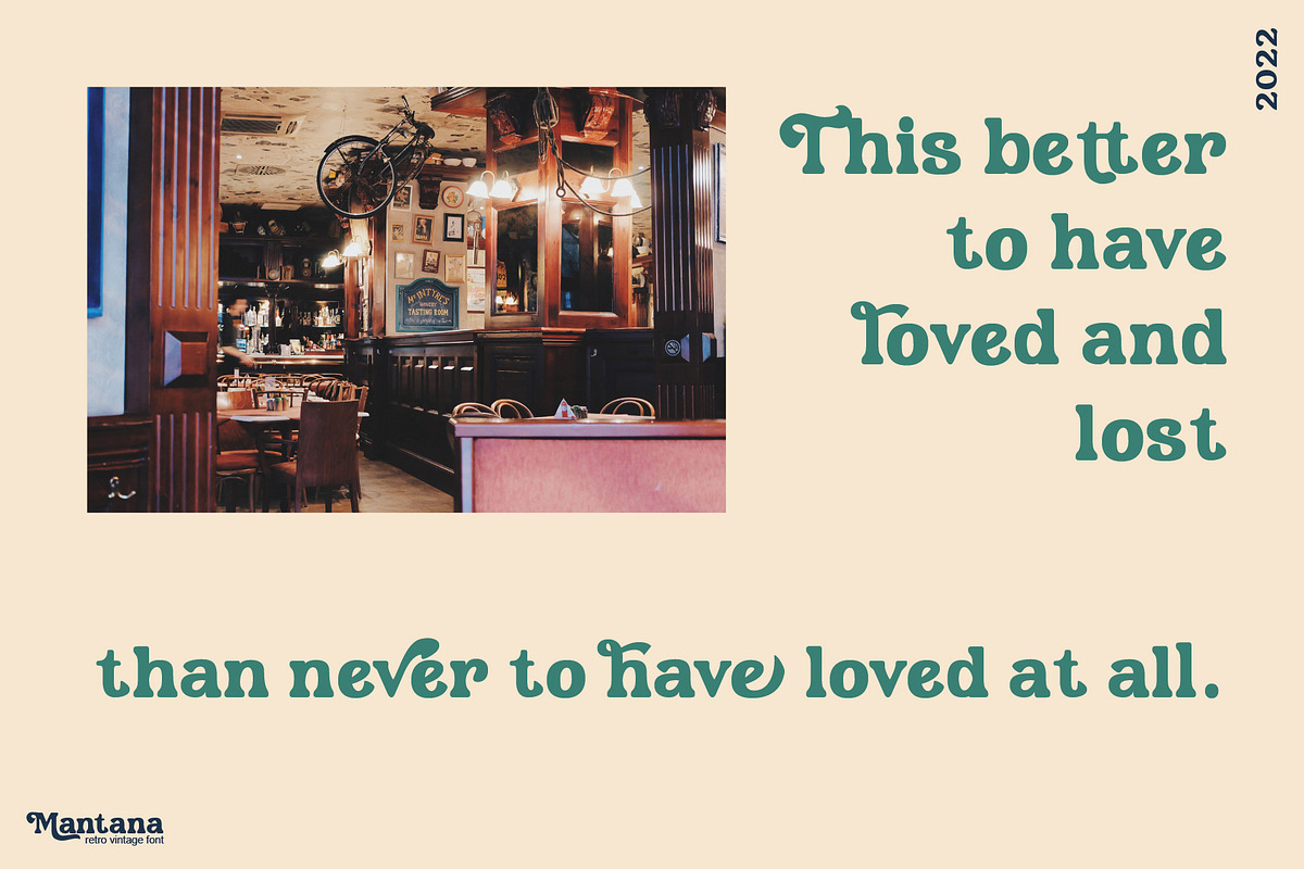Mantana - Retro Vintage DIsplay font, a Serif Font by Anomali Creatype (Photo 7 of 10)