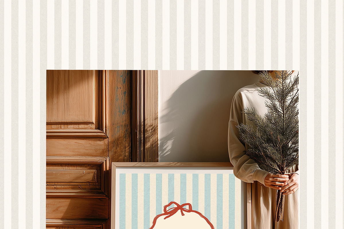 Christmas Frames Borders Templates, a Decorative Illustration by whiteheartdesign (Photo 5 of 24)