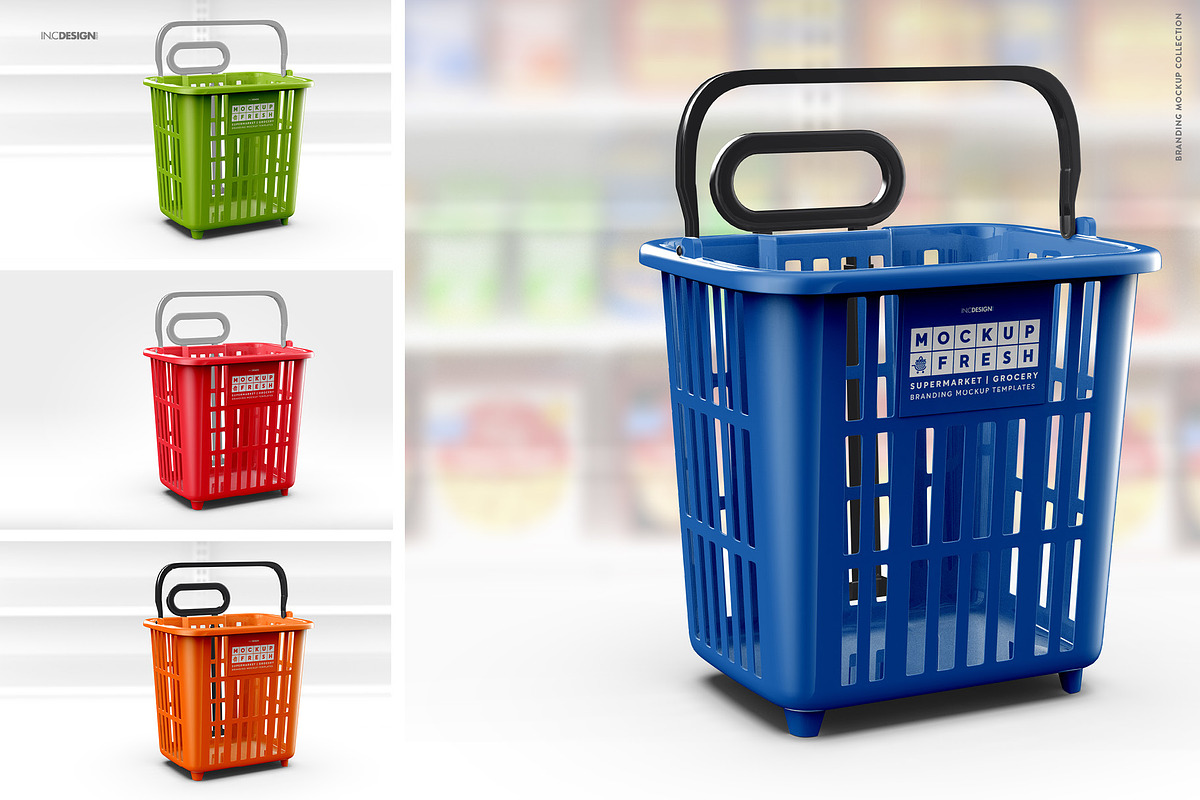 Basket Trolley Branding Mockup, a Product Mockup by INCDesign (Photo 8 of 12)