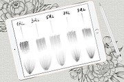Shadow tattoo needles brushes, a Brush Add-On by Veronika Gotovceva (Thumbnail 2 of 5)