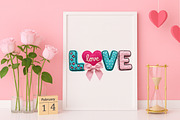 Yarn Crochet Love Valentines PNG, an Illustration by Canvas Craft (Thumbnail 3 of 7)