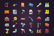 Construction 3D Icon Pack, an Object 3D Model by Bartama Graphic (Thumbnail 2 of 2)