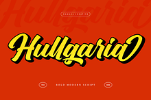 Hullgaria - Bold Script Fonts