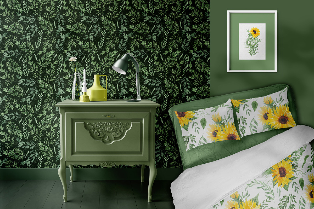 Sunflowers Watercolor Collection, an Illustration by Anna Druzhkova (Photo 12 of 14)