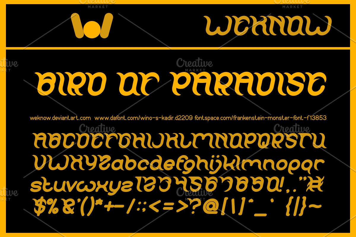 frankenstein monster font preview 5
