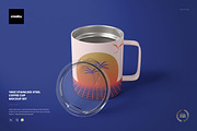 10oz Stainless Coffee Cup Mockup Set, a Cups & Container Mockup by creatsy5 (Thumbnail 1 of 10)