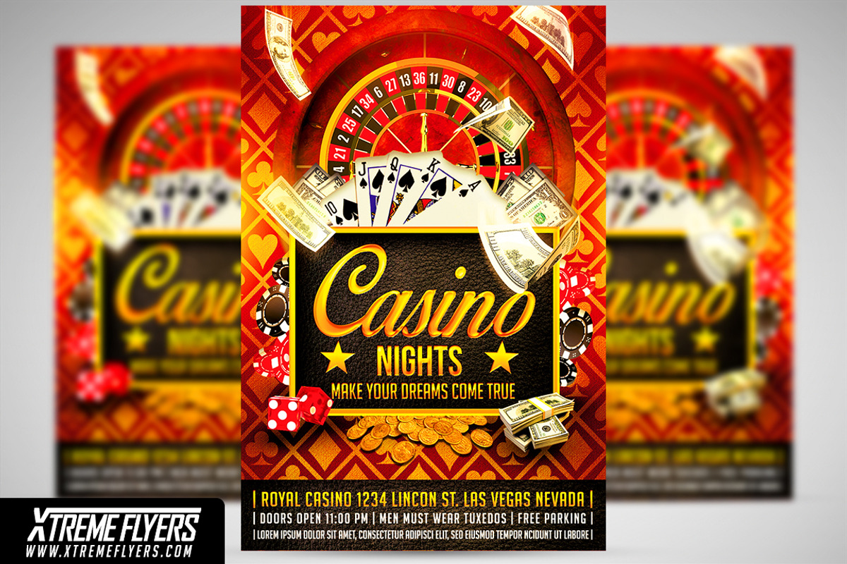 Casino Flyer Template, a Flyer Template by XtremeFlyers (Photo 1 of 2)