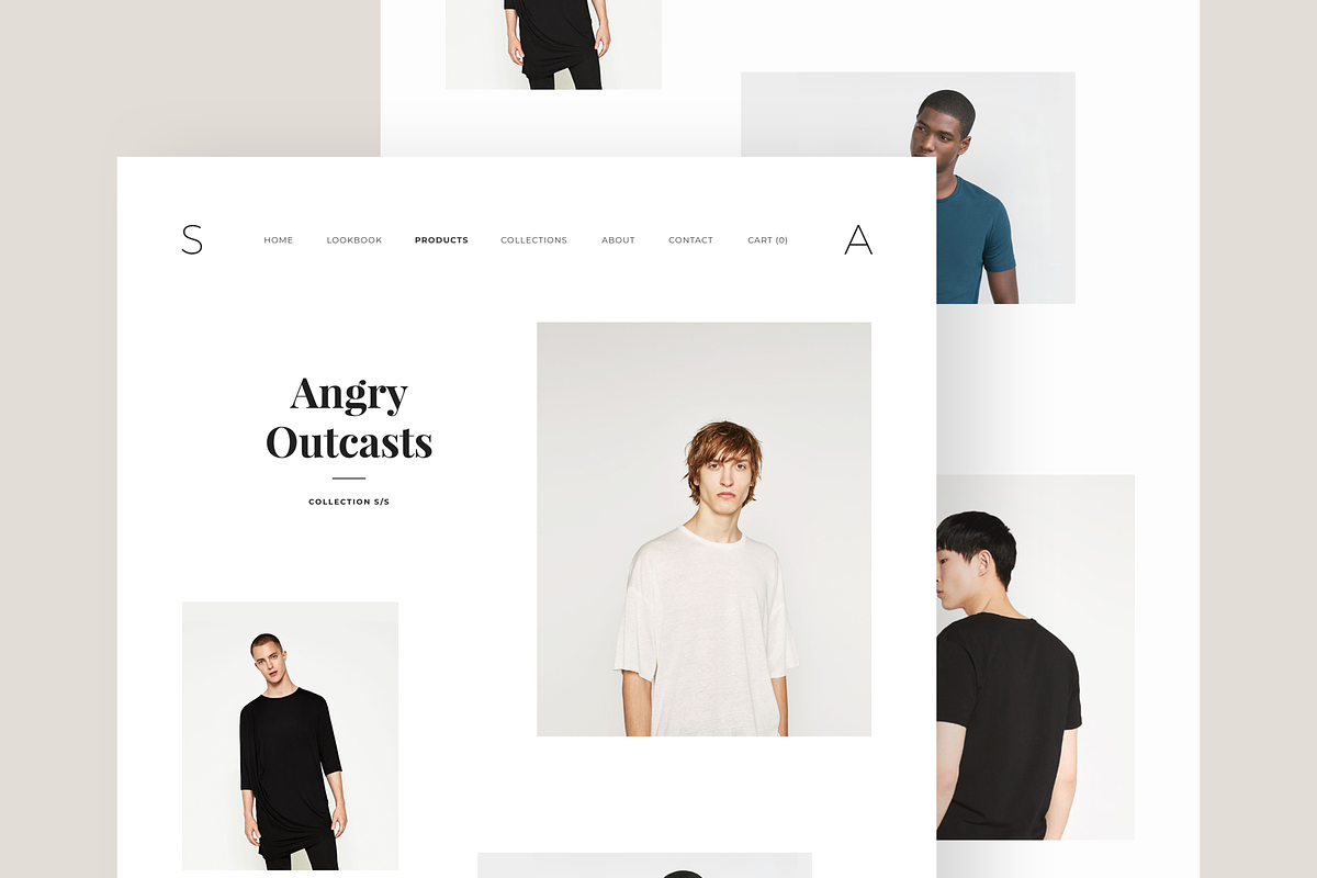 Minimal Fashion Store Web Template, an UI Kit Template by O N N O (Photo 2 of 7)