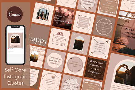 Canva Template "Self Care Instagram"