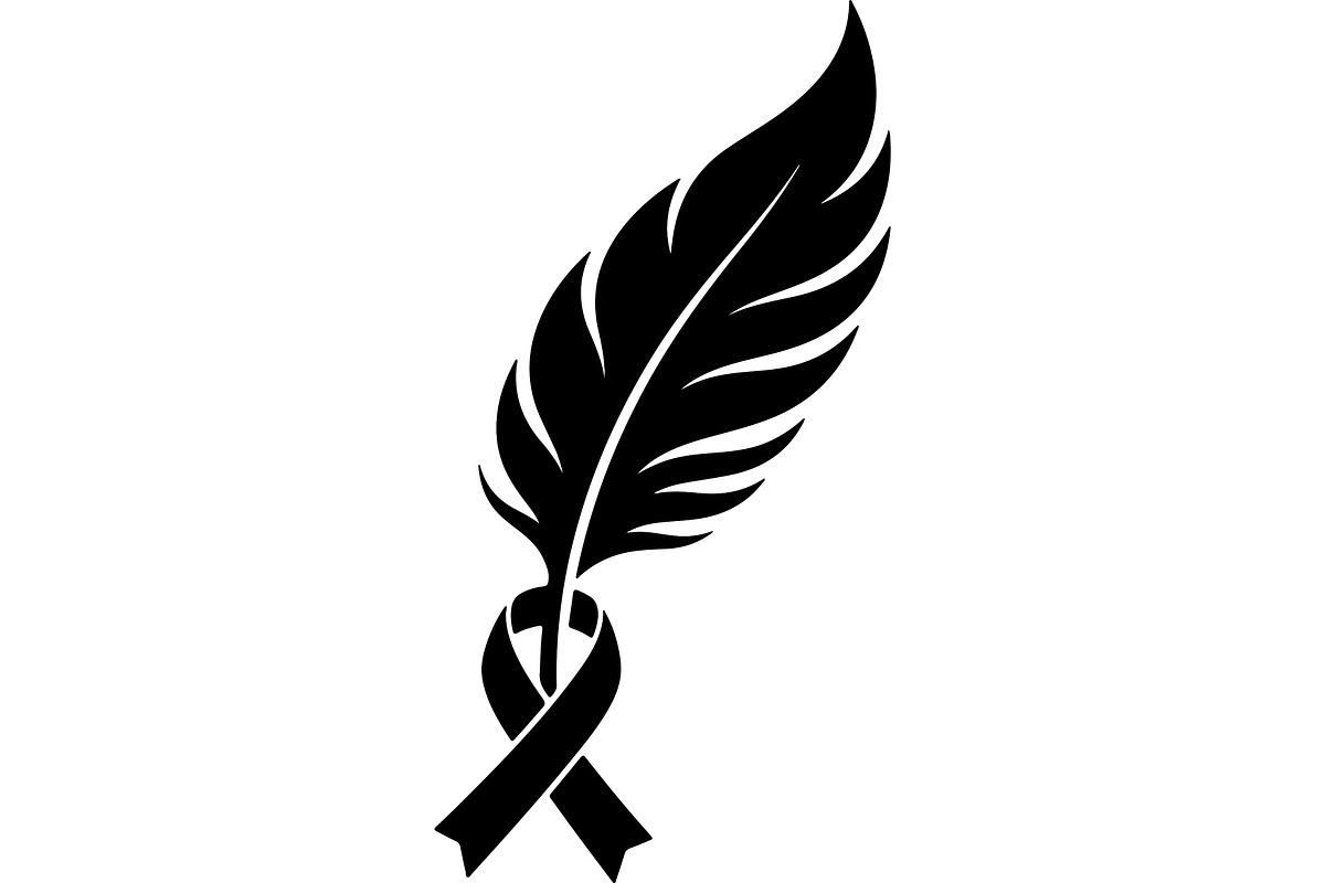 Breast Cancer Ribbon Feather SVG, a Seasonal Illustration by balal (Photo 5 of 14)