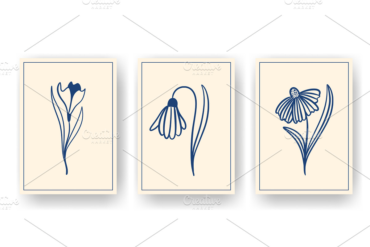 Blooming wall art Vector graphics, an Object Illustration by Tati_Kli
