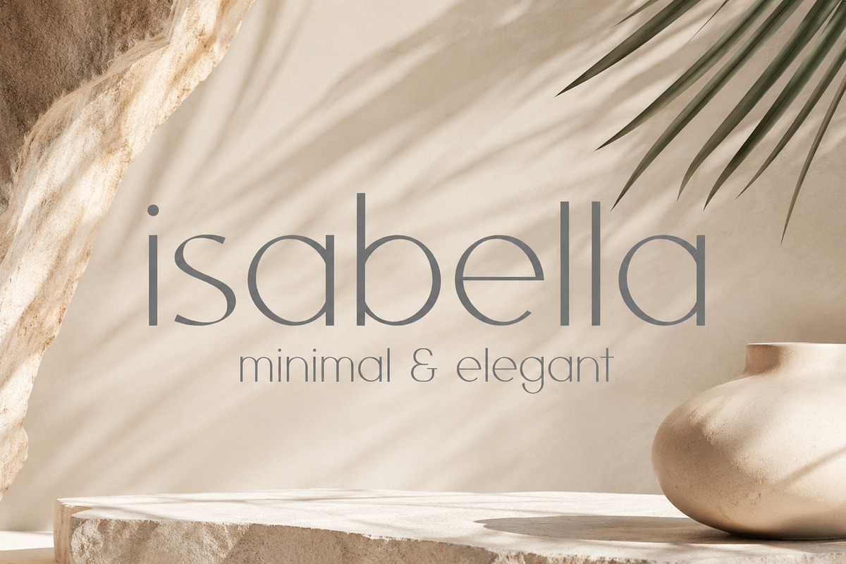 Isabella - Sophisticated Typeface, a Sans Serif Font by HipFonts (Photo 1 of 10)