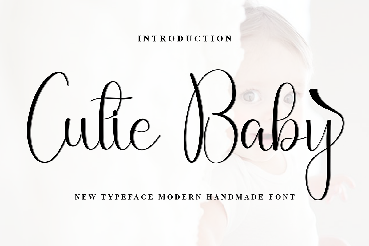 Cutie Baby, a Handwritten Font by FreshTypeINK (Photo 1 of 8)